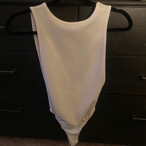 White bodysuit low back line